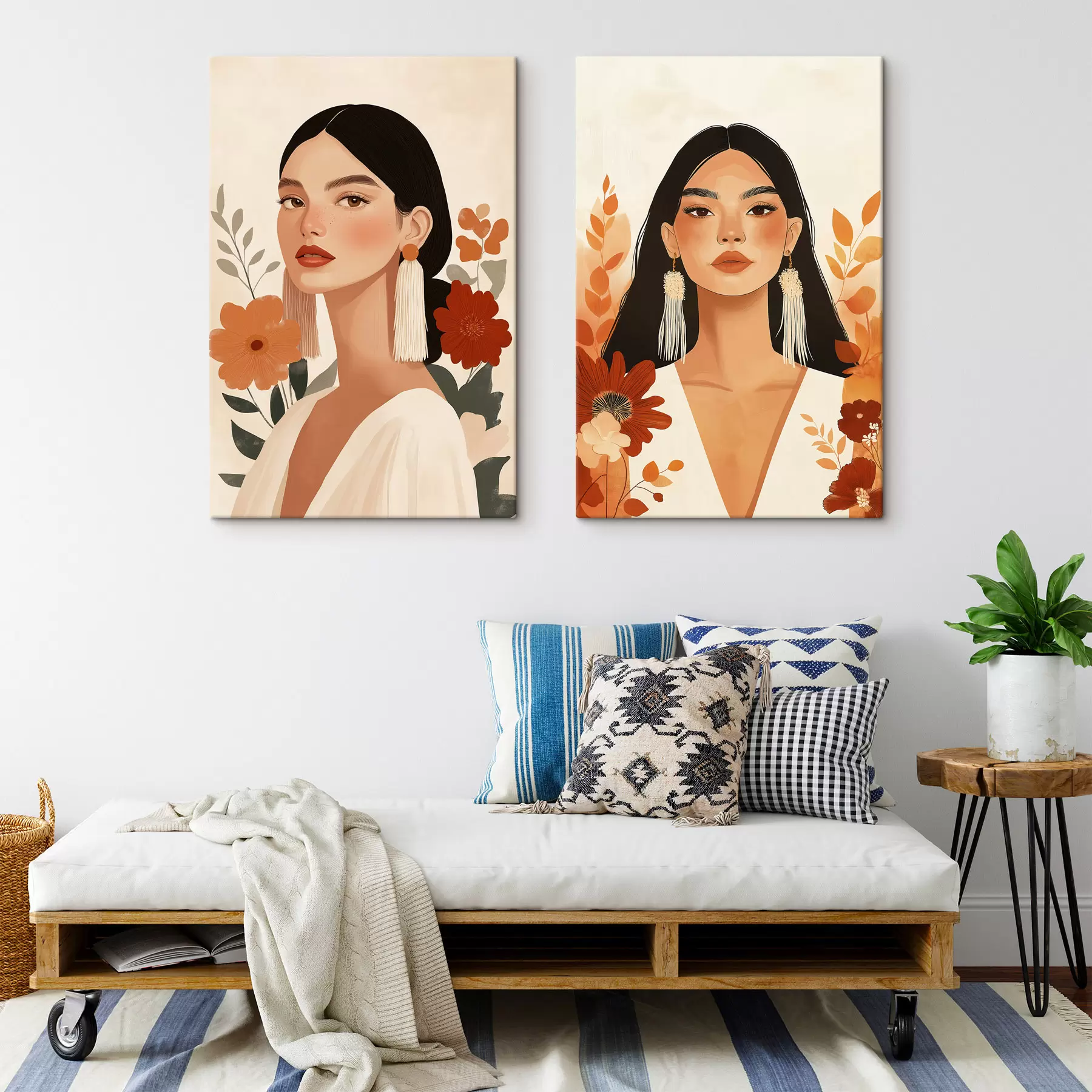 Tableau Portraits floraux m30877
