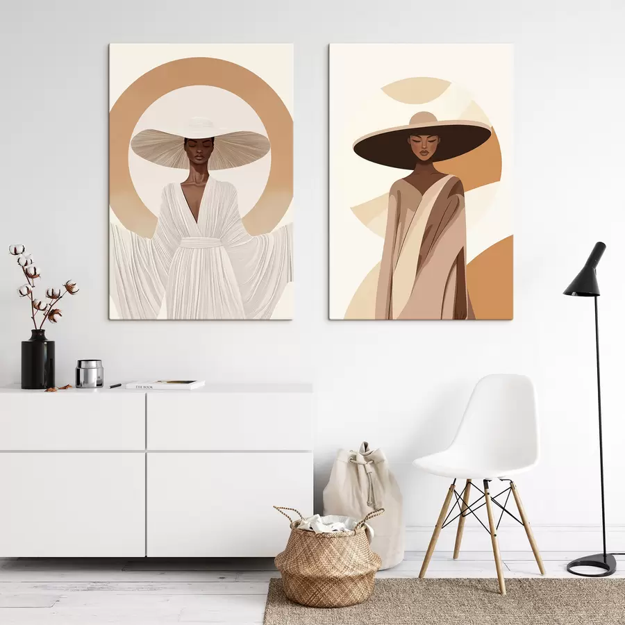 Tableau Les femmes au chapeau m30879