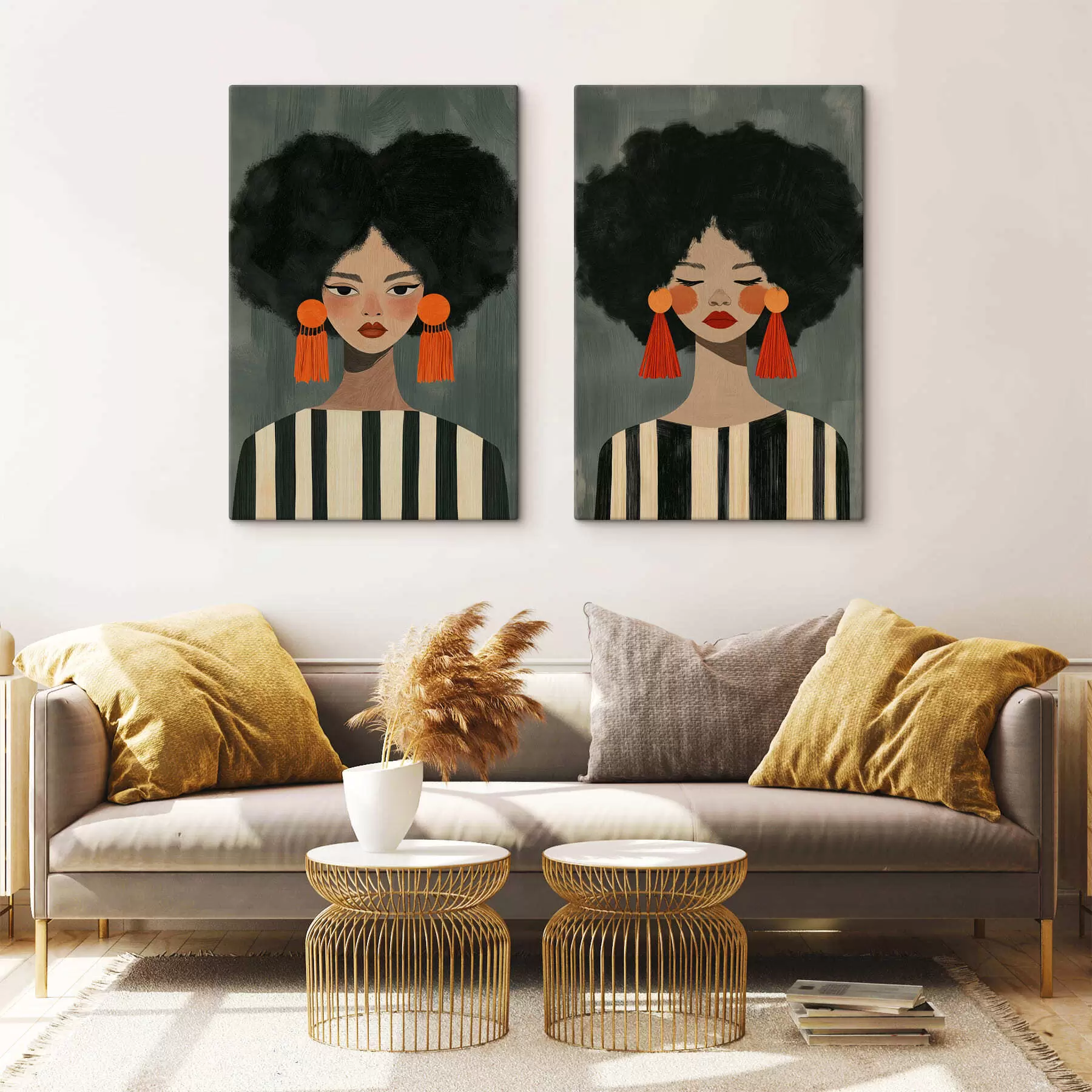 Tableau Les filles afro m30882