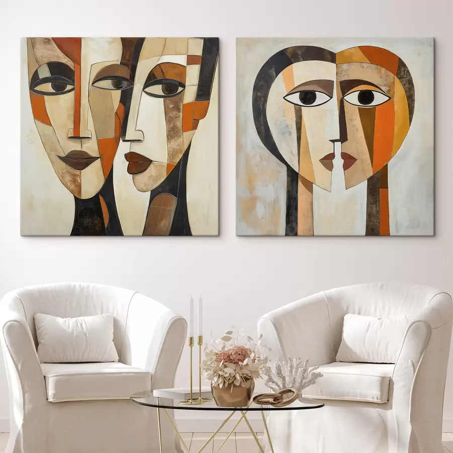 Tableau Portraits abstraits m30885