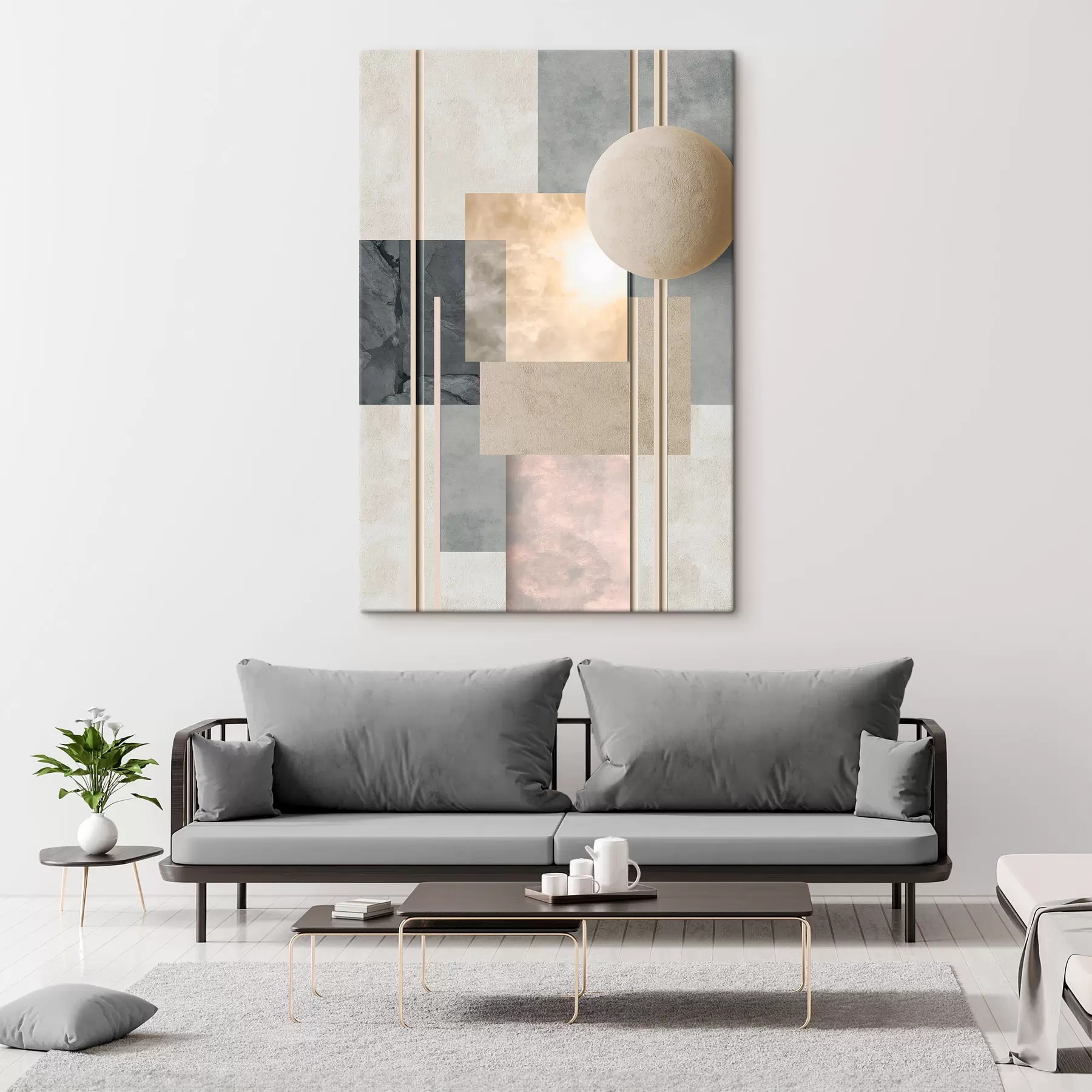 Tableau Composition géométrique abstraite s50159