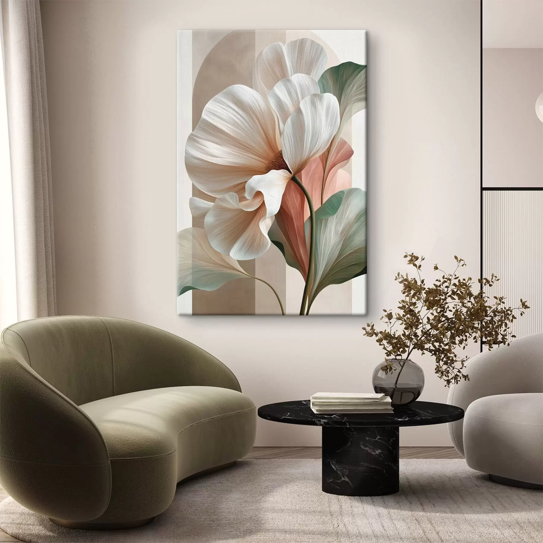 Tableau Fleur abstraite s50310