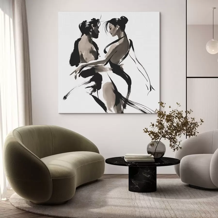 Tableau Couple abstrait s50358