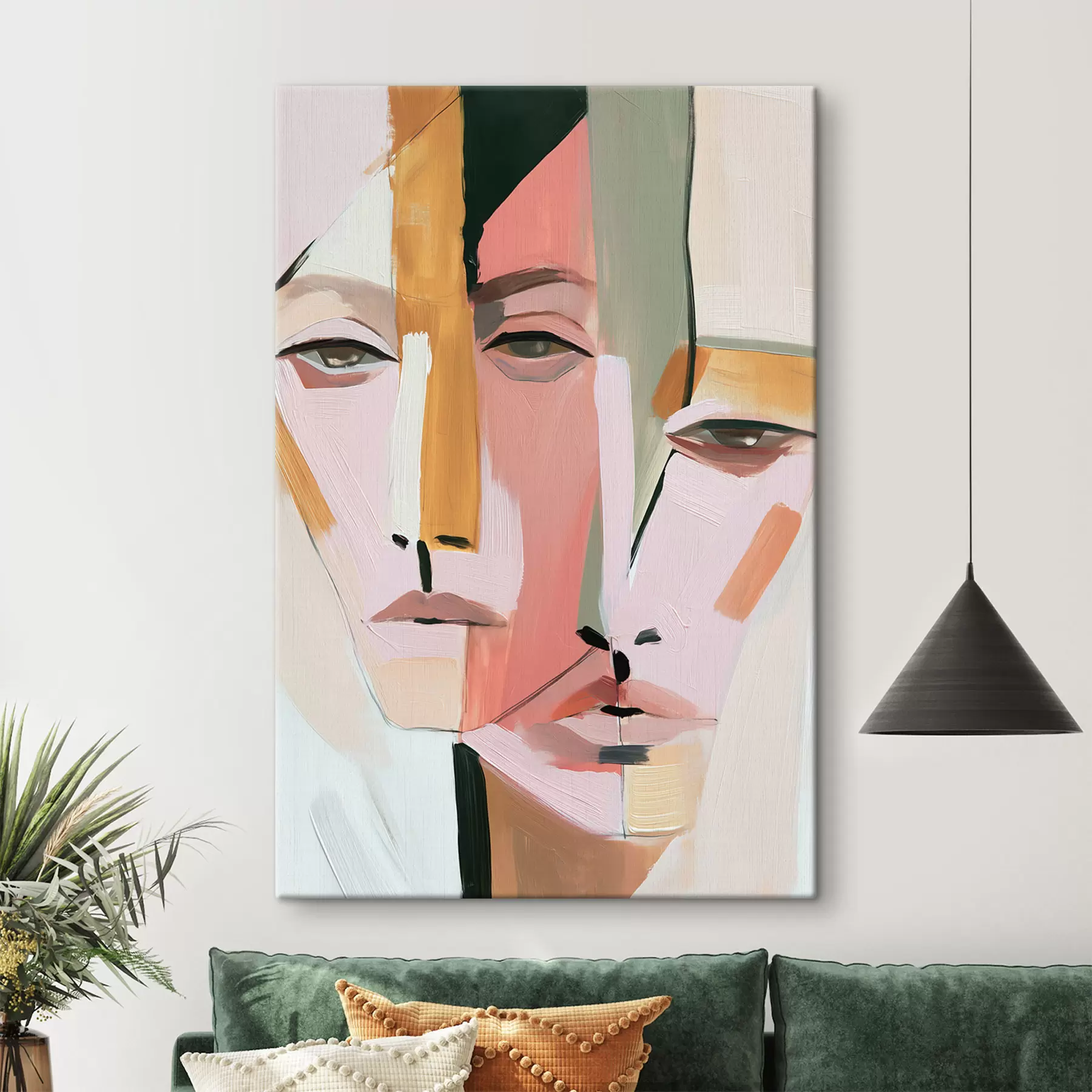 Tableau Visages abstraits s50361