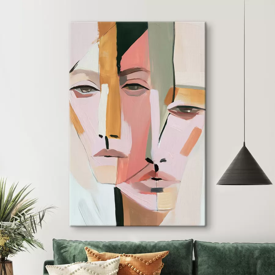 Tableau Visages abstraits s50361