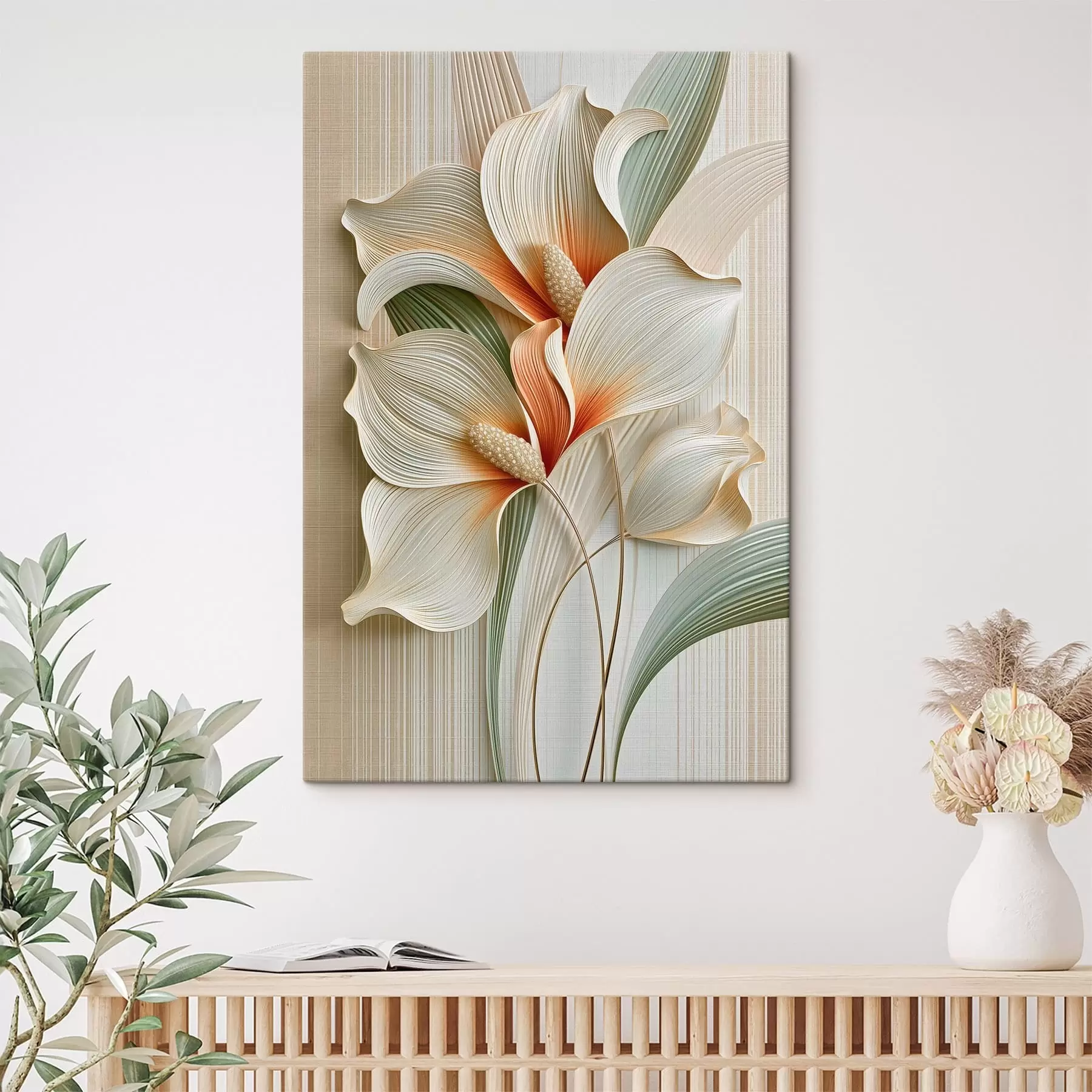 Tableau Fleurs abstraites s50363
