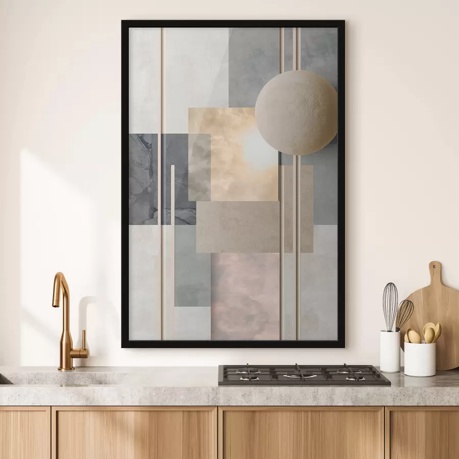 Papier peint Composition géométrique abstraite f50159