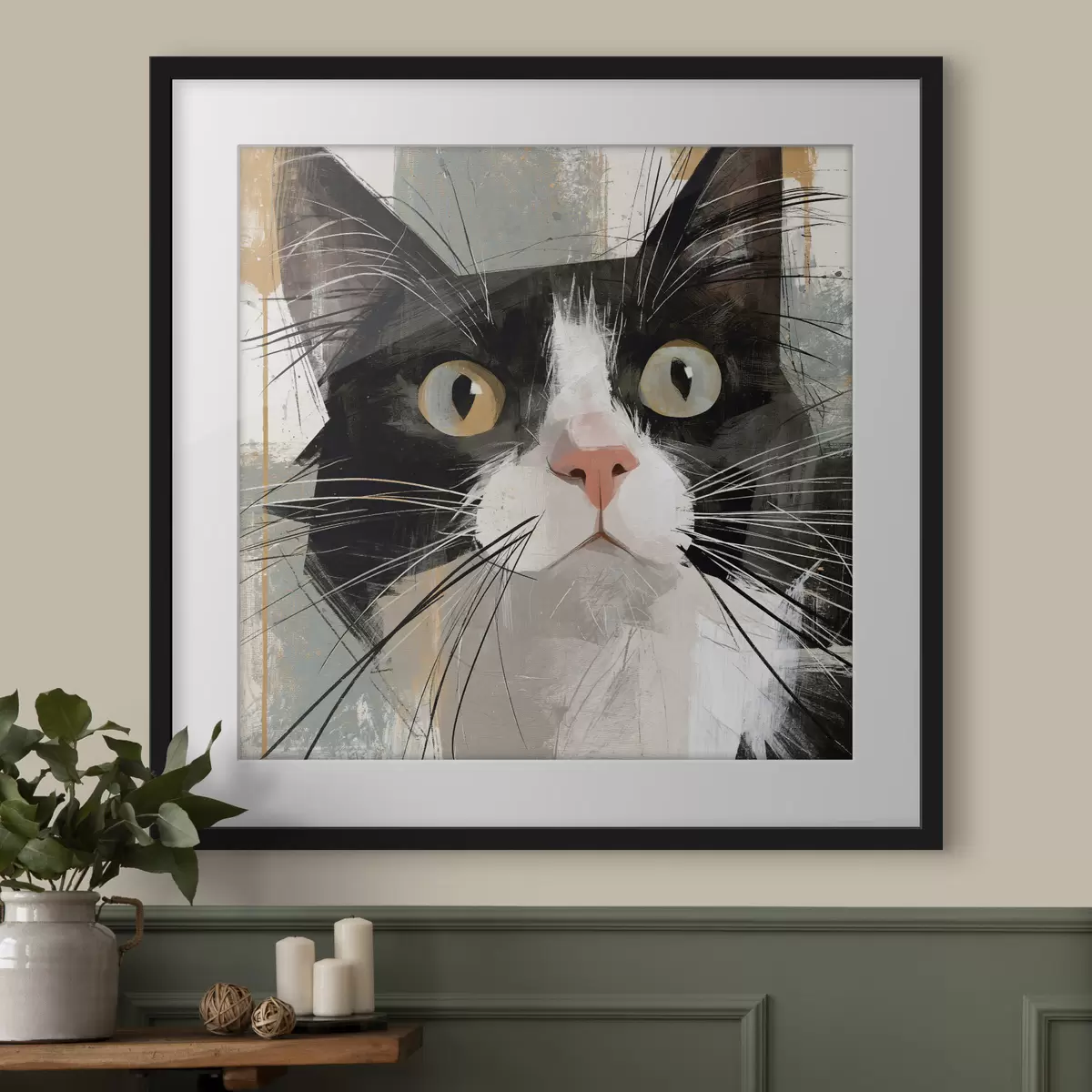Poster Chat et étreinte f50165