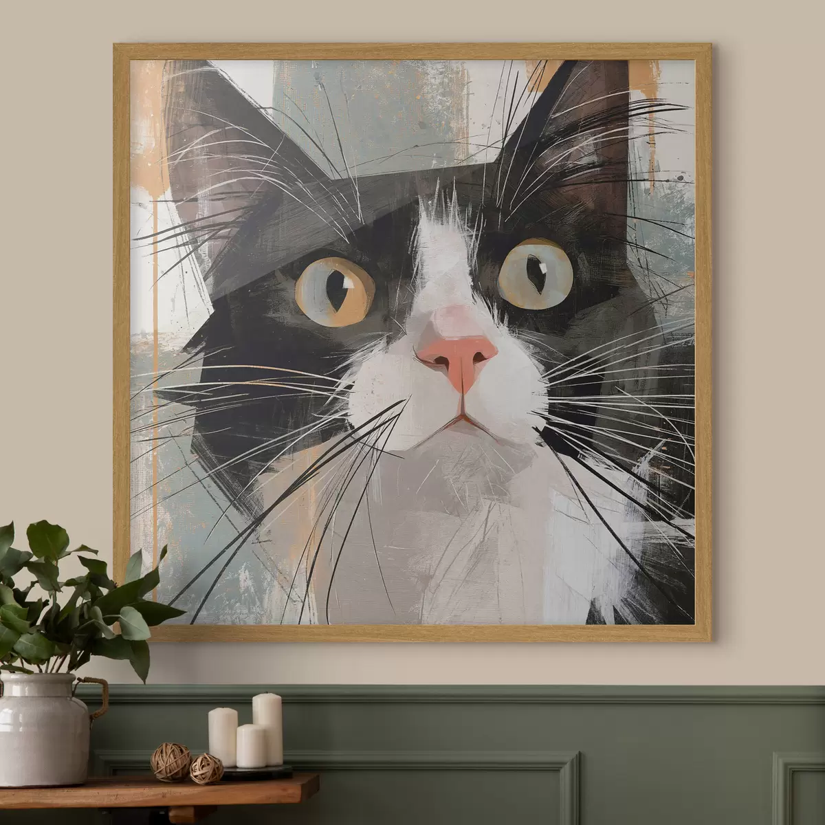 Poster Chat et étreinte f50165