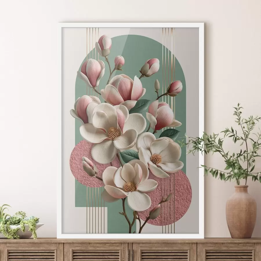 Papier peint Abstraction au magnolia f50167