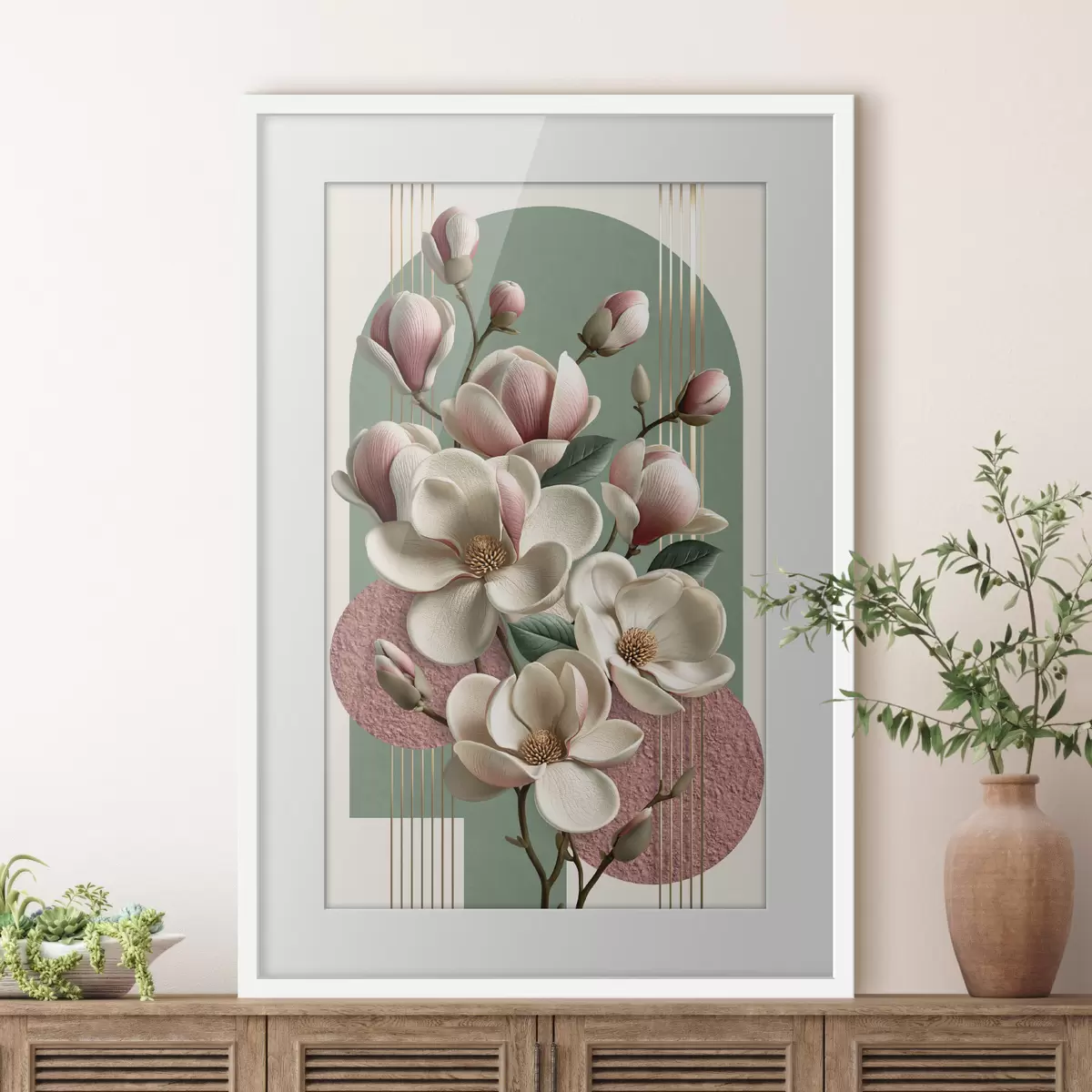 Poster Abstraction au magnolia f50167