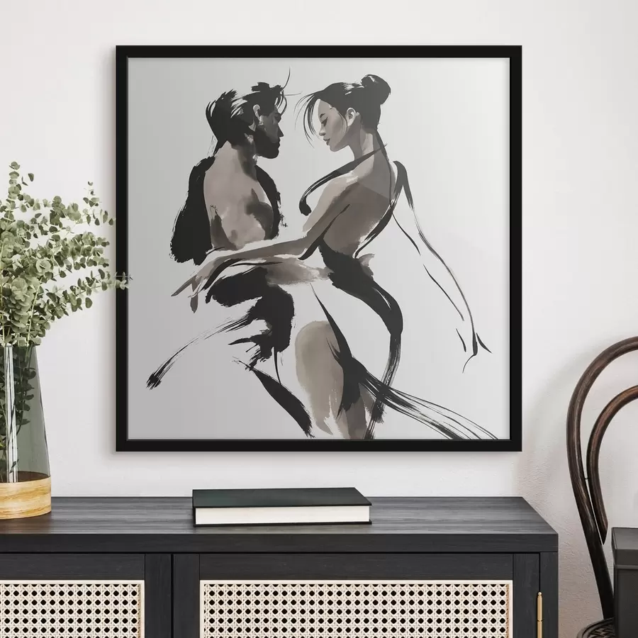Papier peint Couple abstrait f50358