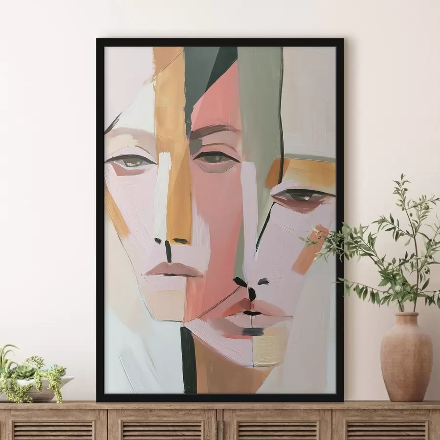 Papier peint Visages abstraits f50361