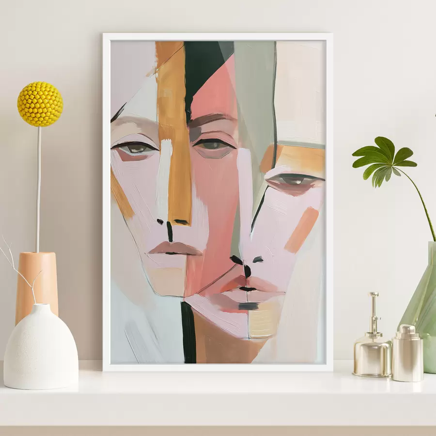 Papier peint Visages abstraits f50361