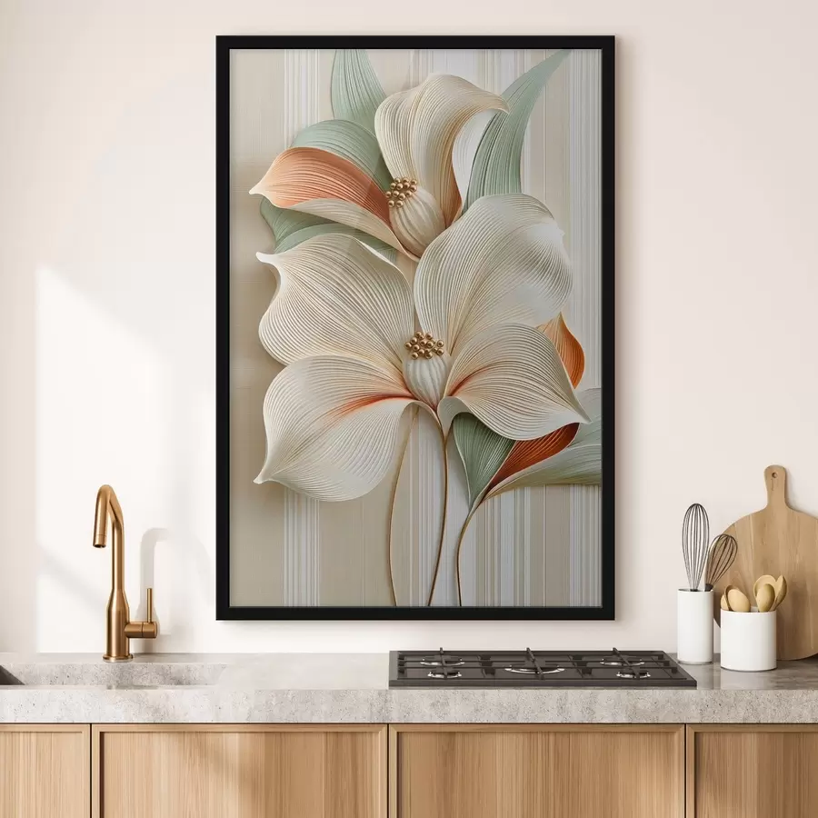 Papier peint Fleurs abstraites f50362
