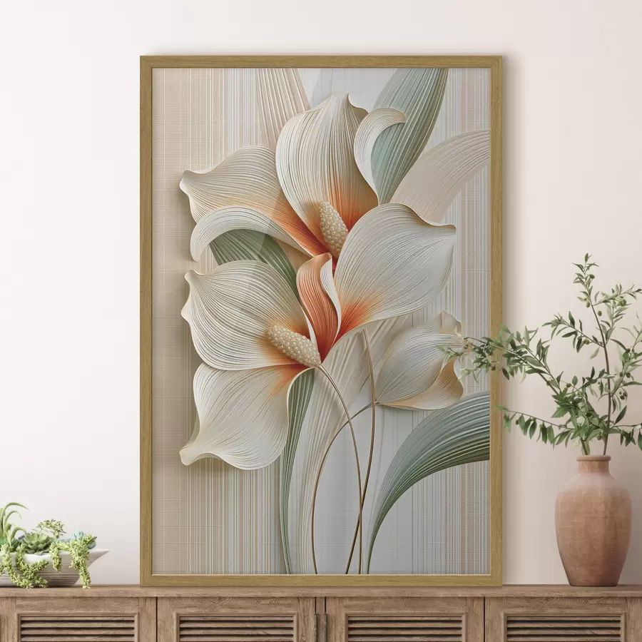 Papier peint Fleurs abstraites f50363