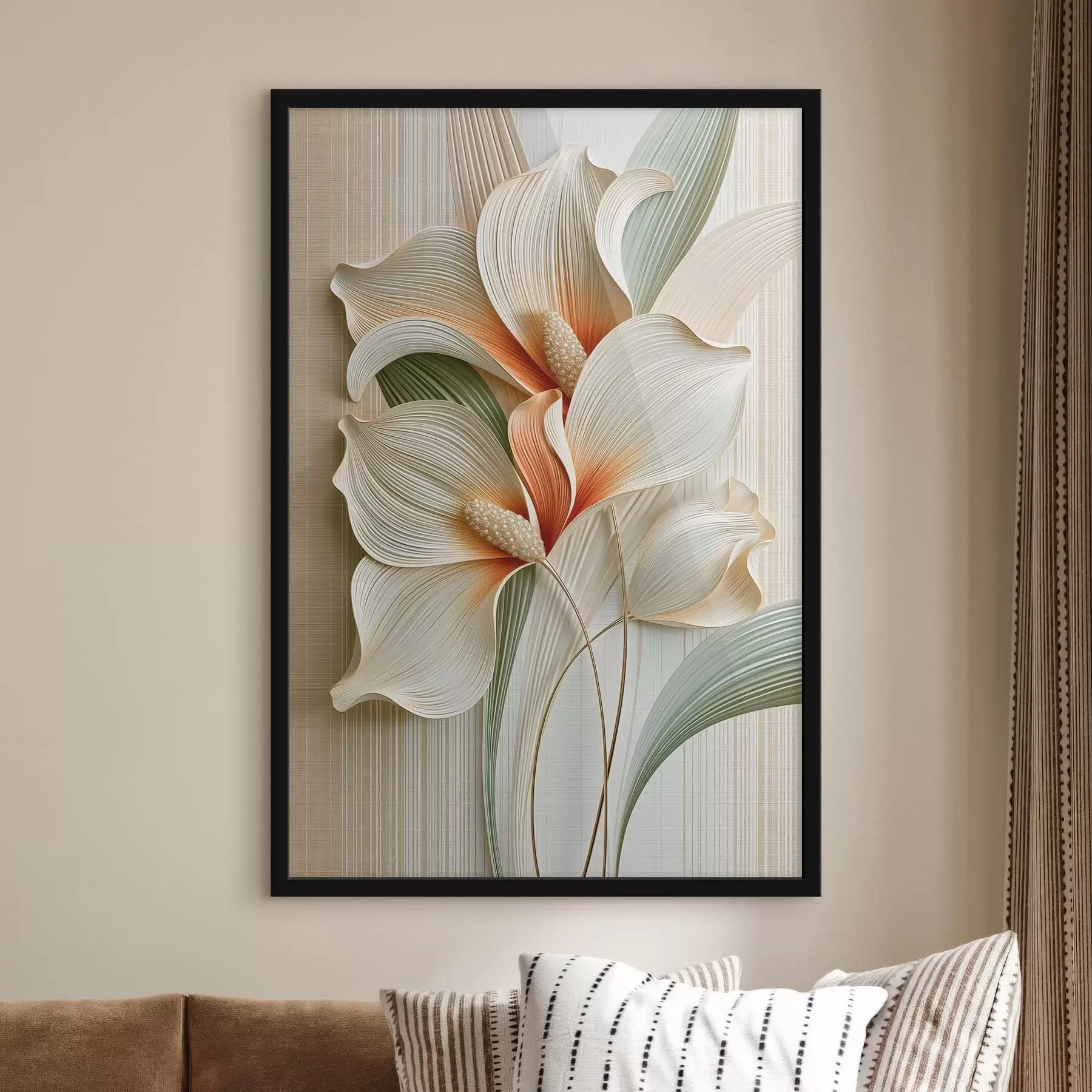 Papier peint Fleurs abstraites f50363