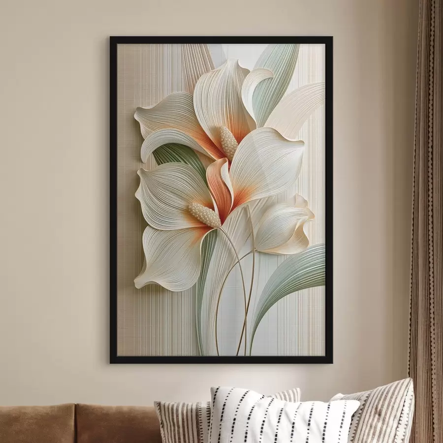 Papier peint Fleurs abstraites f50363