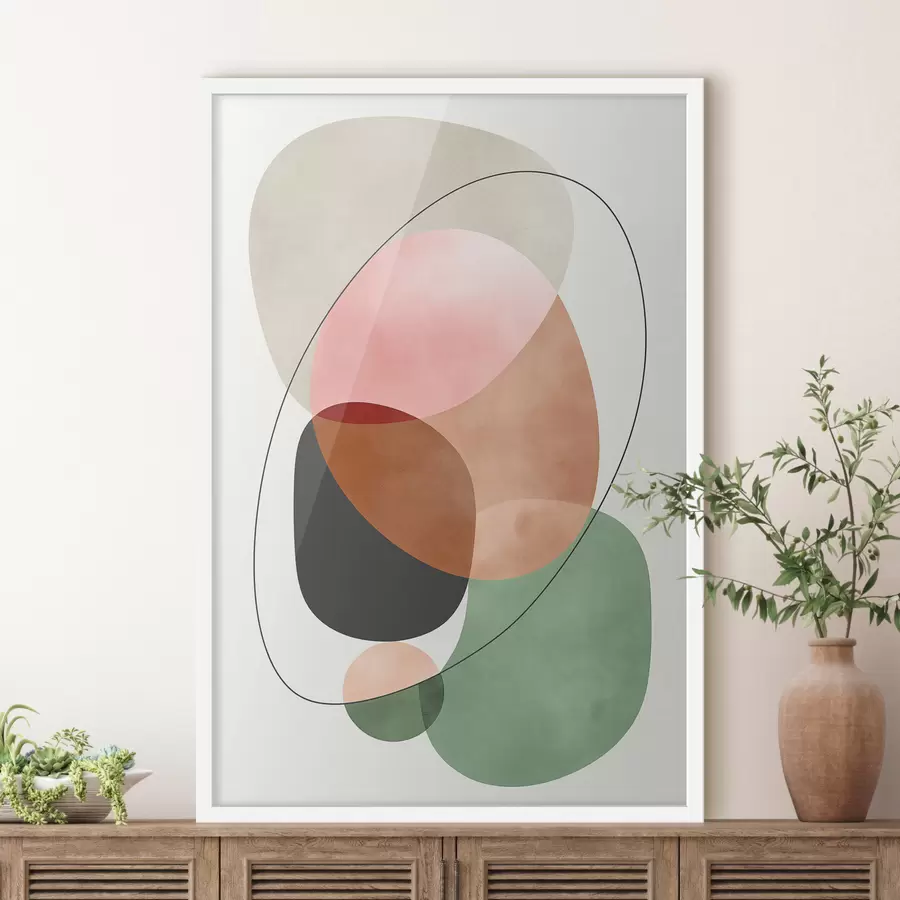 Papier peint Formes qui se chevauchent f50365