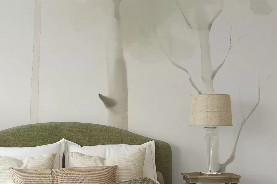 Papier peint Bouleaux w05676