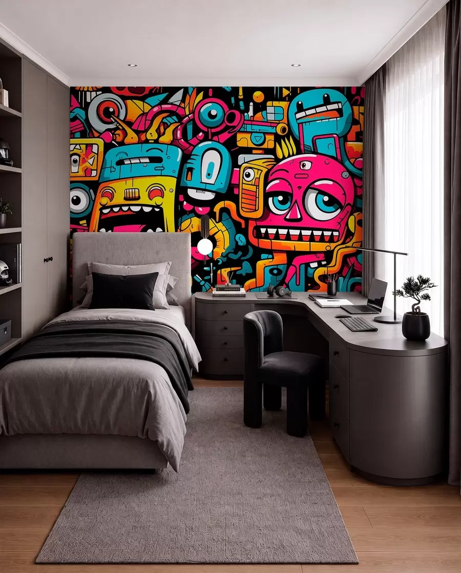 Papier peint Graffiti w05762