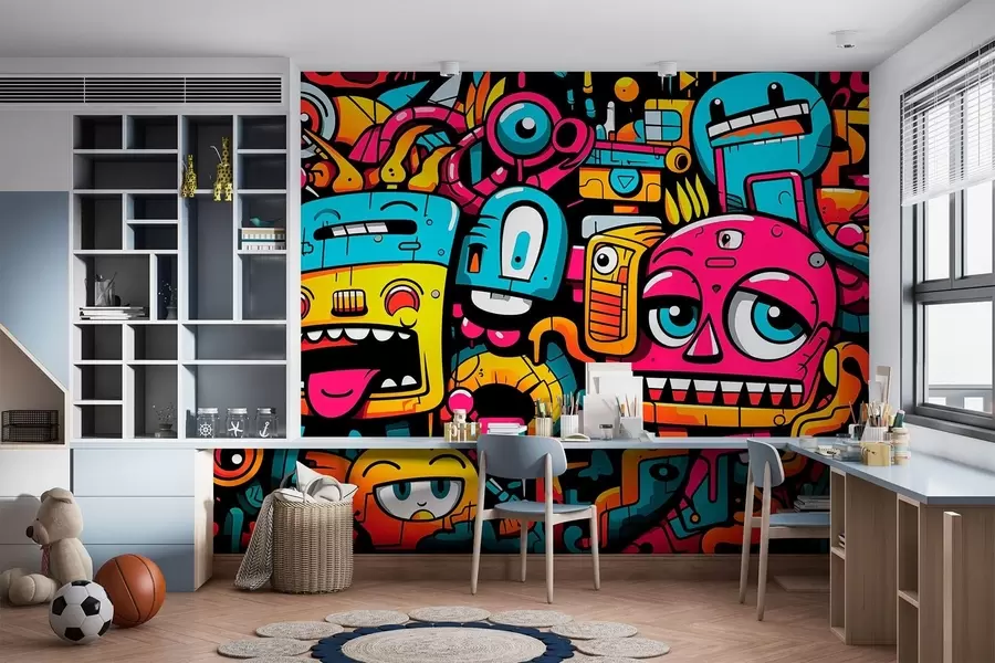 Papier peint Graffiti w05762