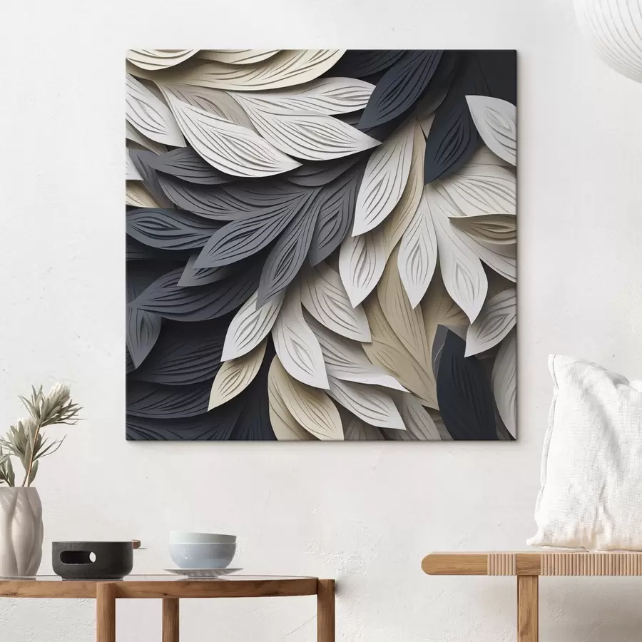 Tableau Feuilles abstraites s50375
