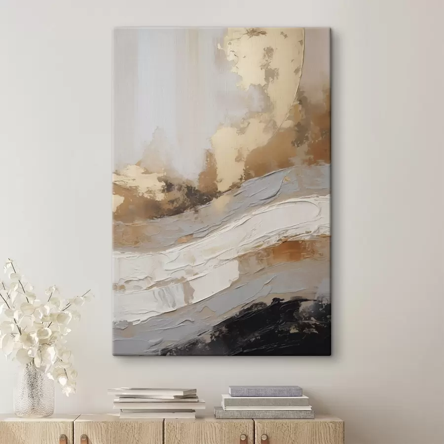 Tableau Abstraction, imitation de la peinture s50380