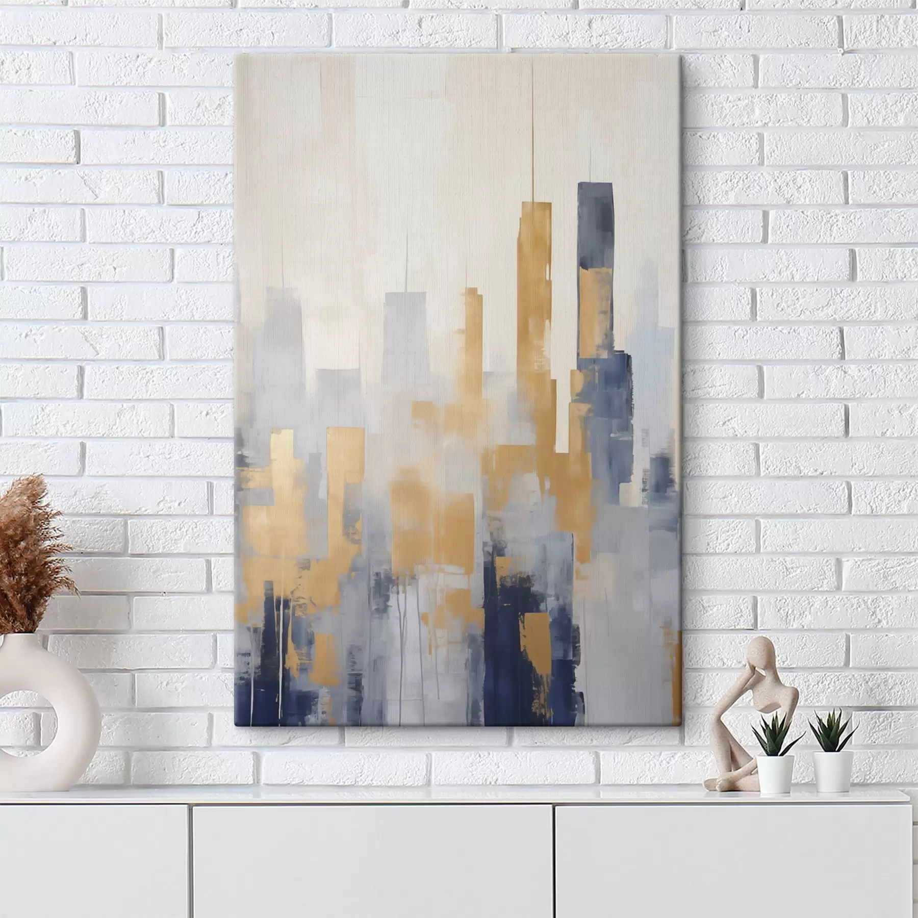 Tableau Composition abstraite, imitation de la peinture s50383