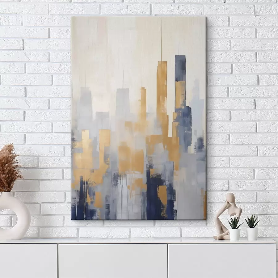 Tableau Composition abstraite, imitation de la peinture s50383