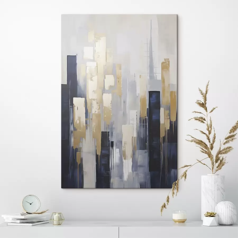 Tableau Composition abstraite, imitation de la peinture s50384