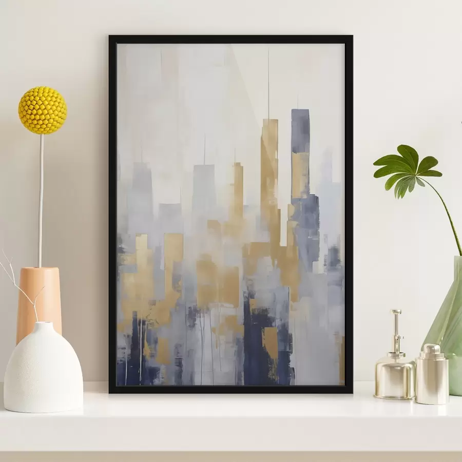 Papier peint Composition abstraite, imitation de la peinture f50383