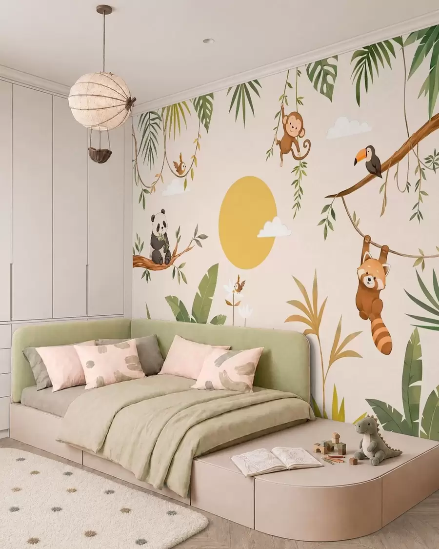 Papier peint Jeux dans la jungle w05865