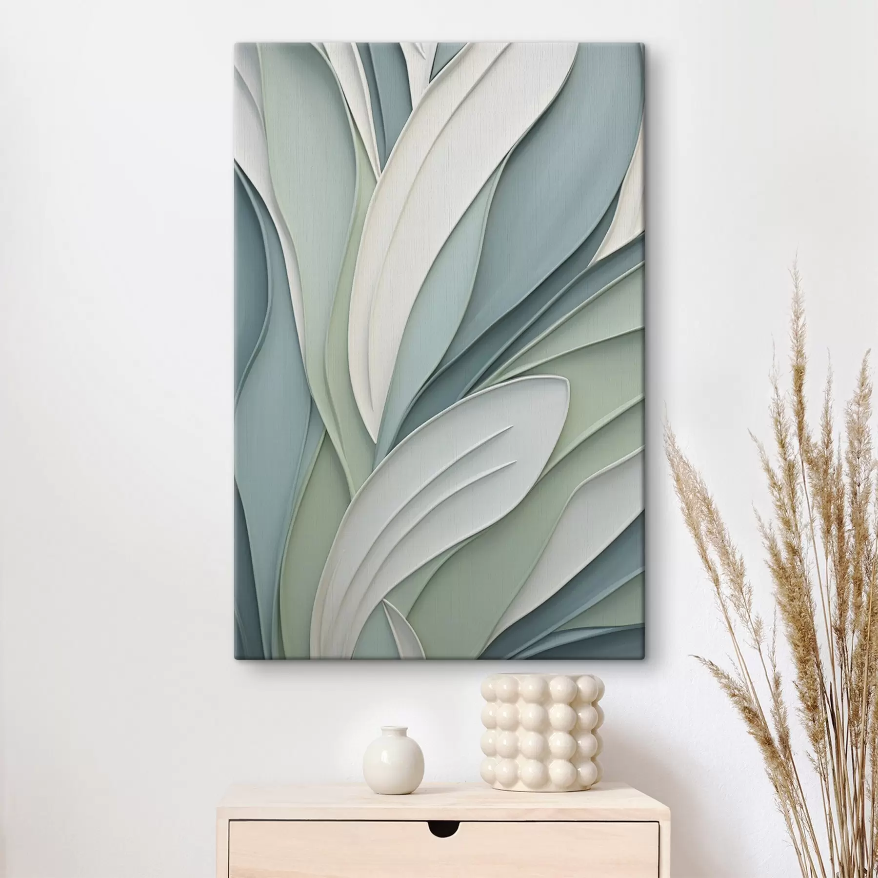 Tableau Abstraction avec imitation de formes superposées s50406