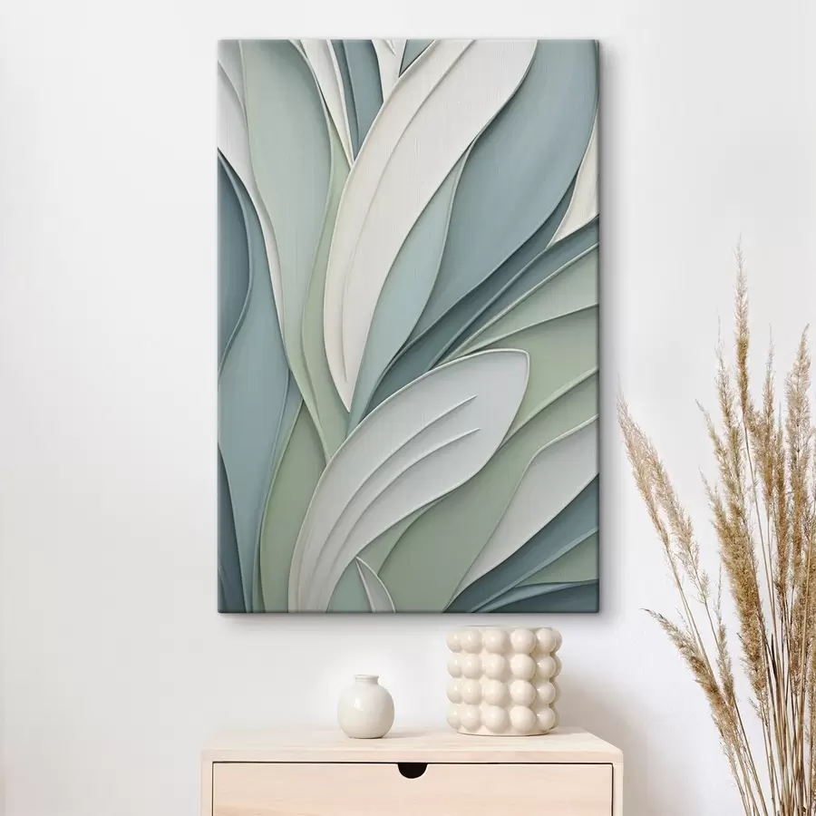 Tableau Abstraction avec imitation de formes superposées s50406
