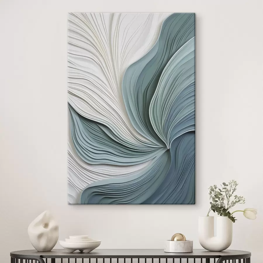 Tableau Abstraction avec imitation de lignes superposées s50407
