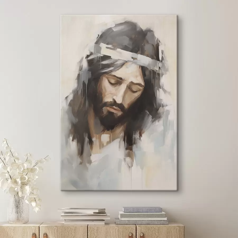 Tableau Jésus, reproduction d'un tableau s50408