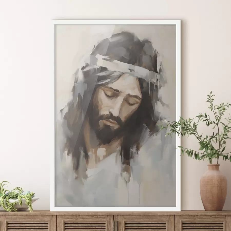 Papier peint Jésus, reproduction d'un tableau f50408