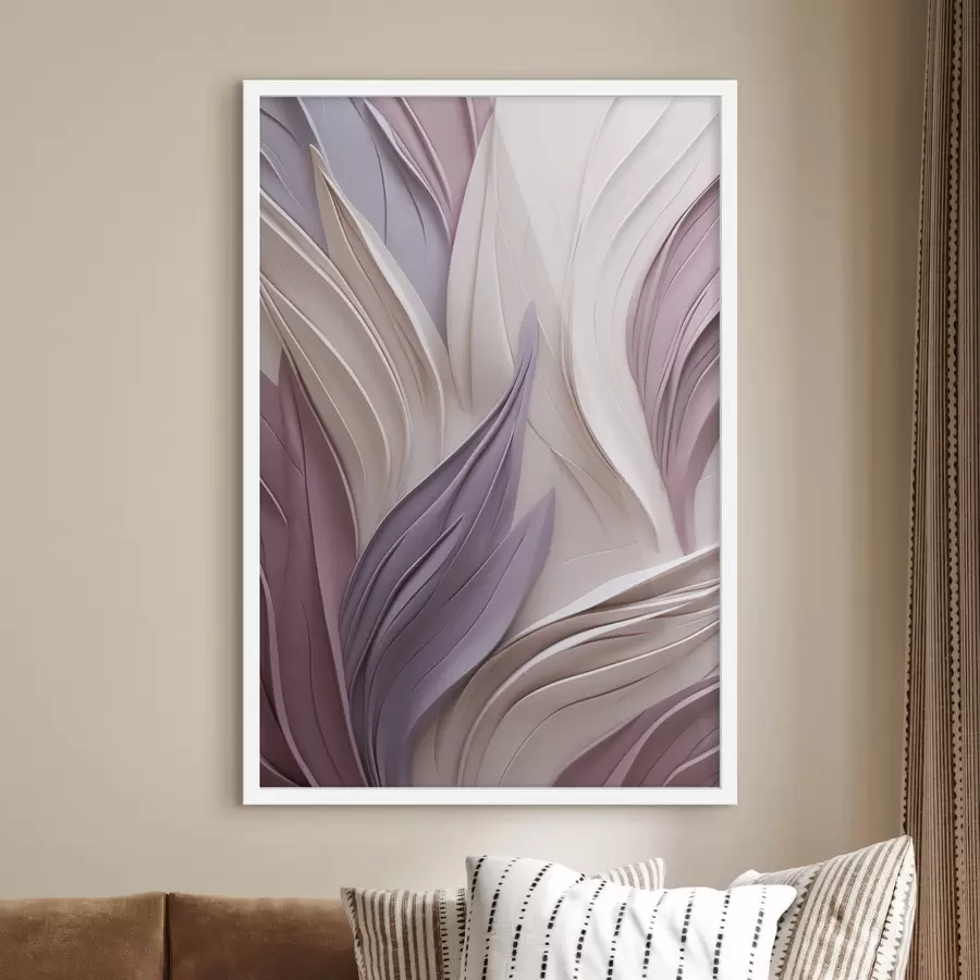 Papier peint Composition abstraite avec des formes superposées imitées f50411