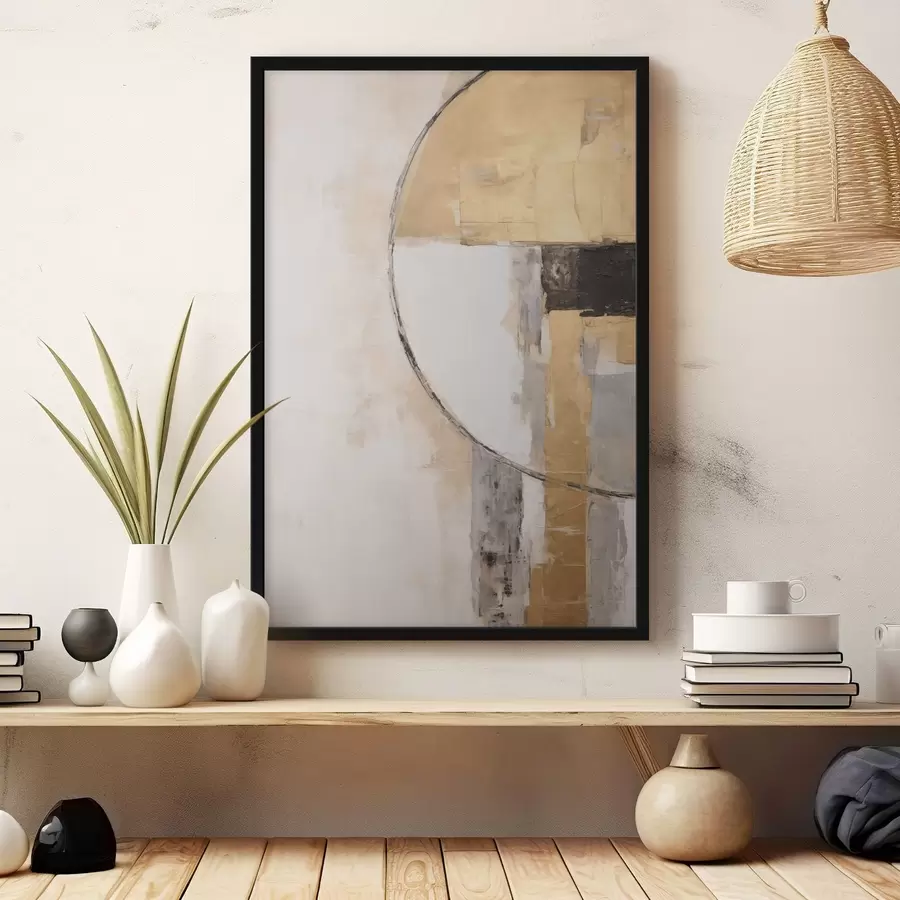Papier peint Composition abstraite avec des formes géométriques f50416