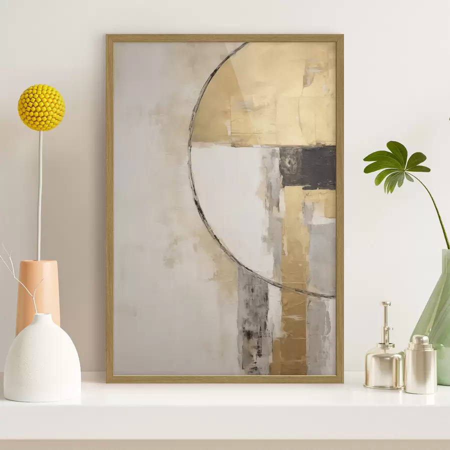 Papier peint Composition abstraite avec des formes géométriques f50416
