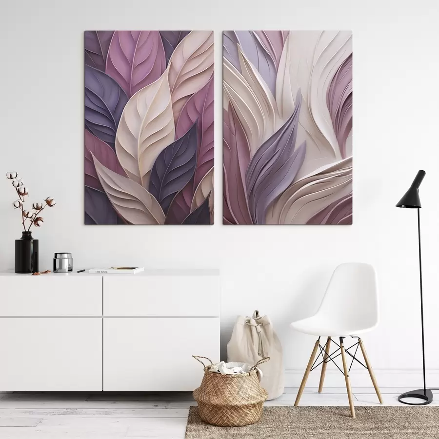 Tableau Composition abstraite avec des formes superposées imitées m30910