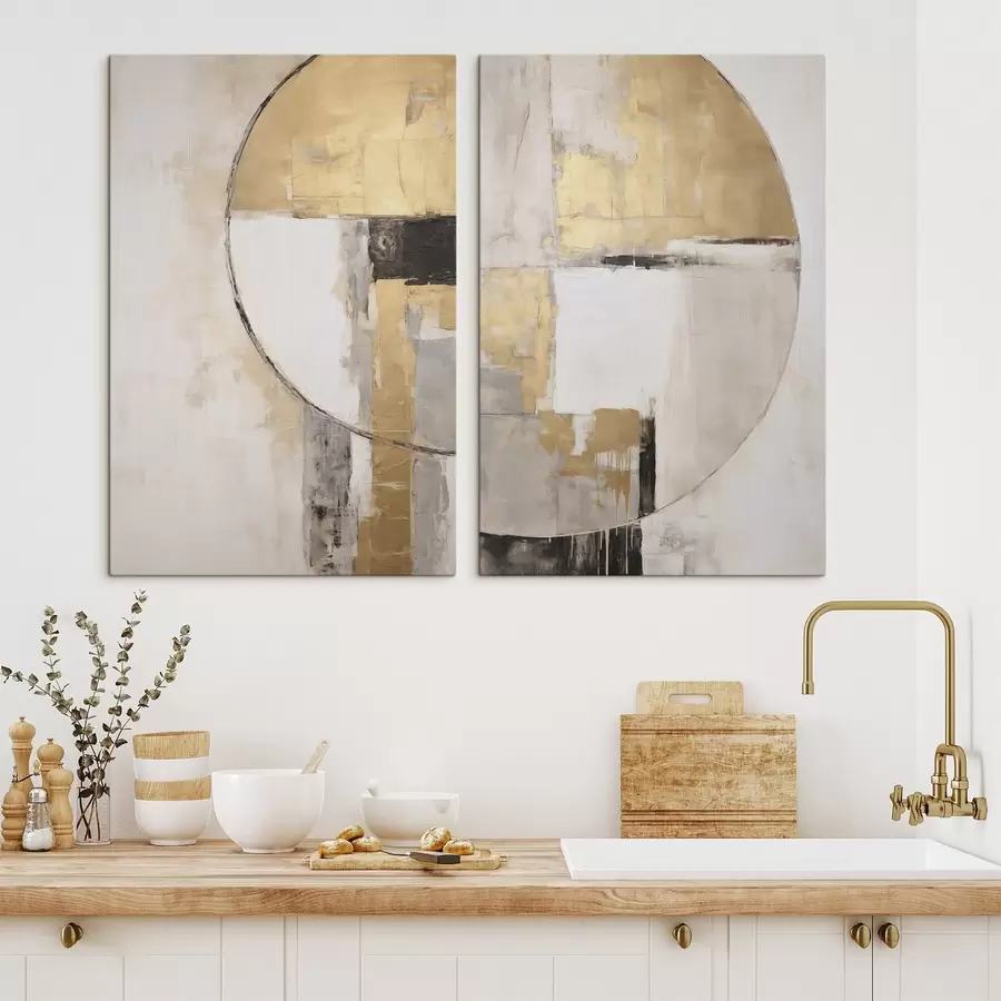 Tableau Abstraction géométrique m30913