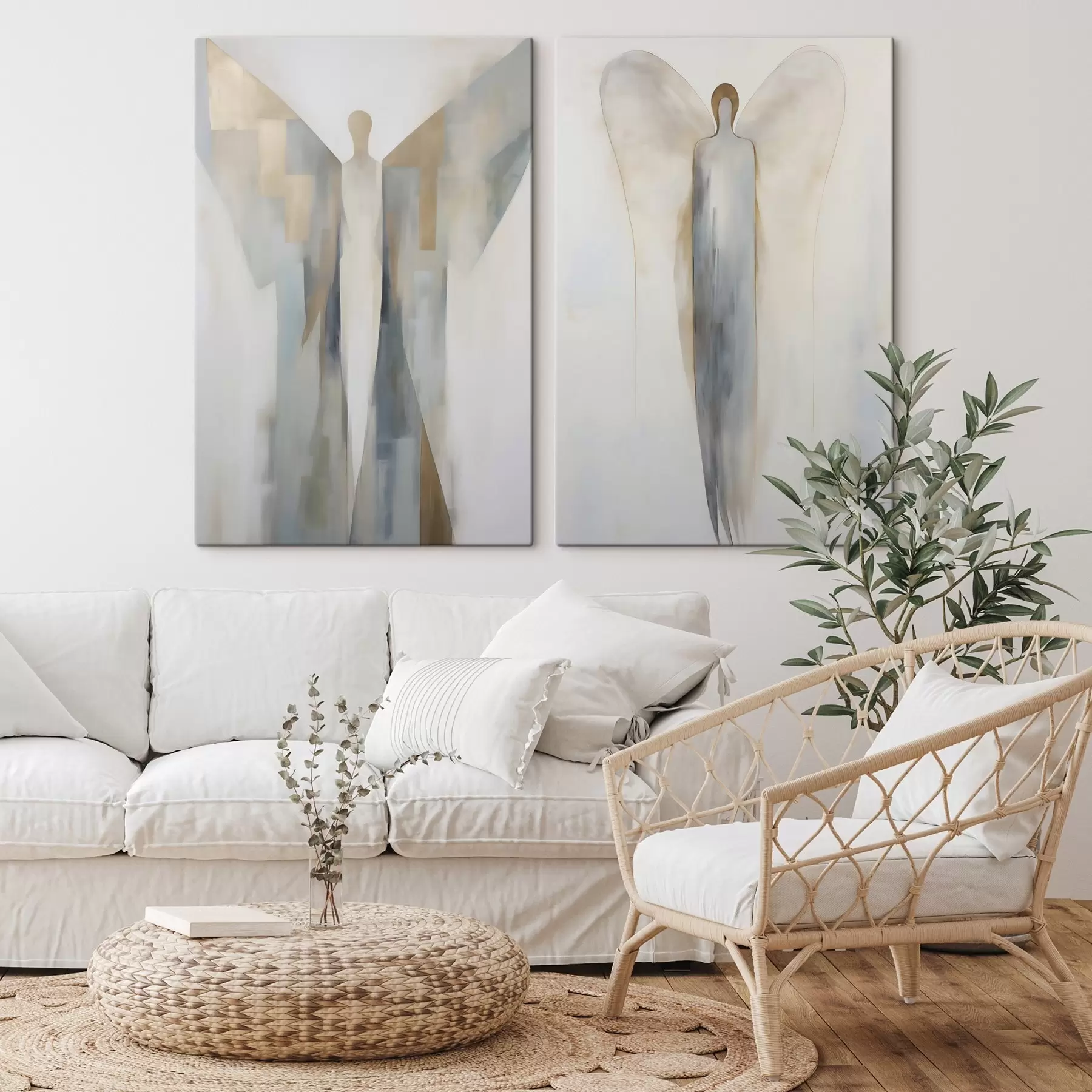 Tableau Ange abstrait m30914