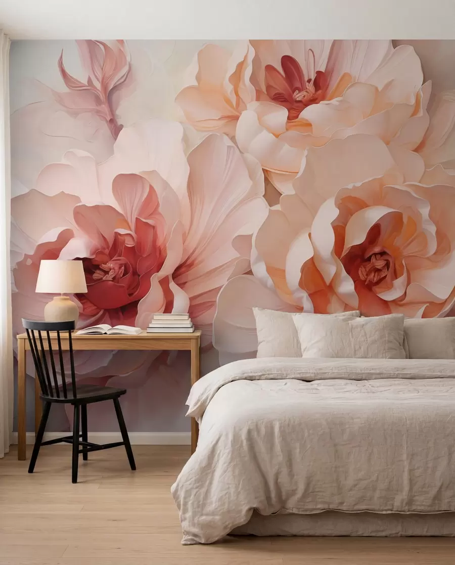 Papier peint Fleurs abstraites stylisées w05639