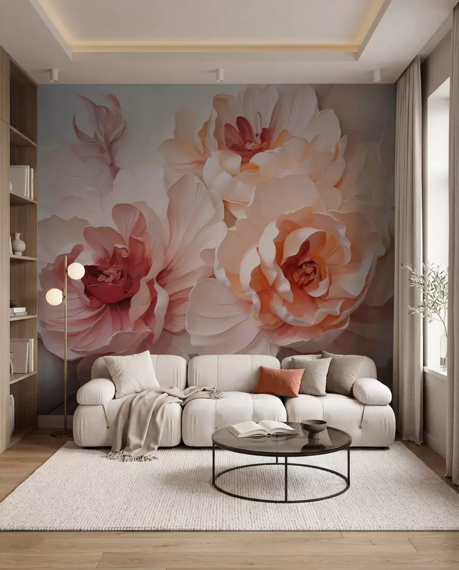 Papier peint Fleurs abstraites stylisées w05639