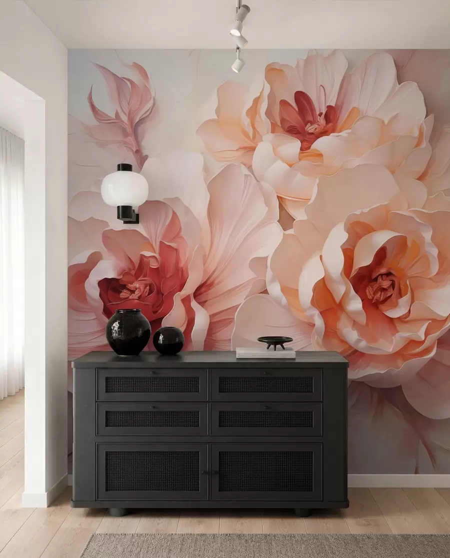 Papier peint Fleurs abstraites stylisées w05639