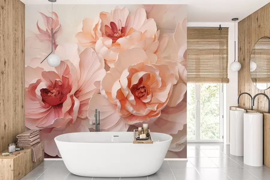 Papier peint Fleurs abstraites stylisées w05639