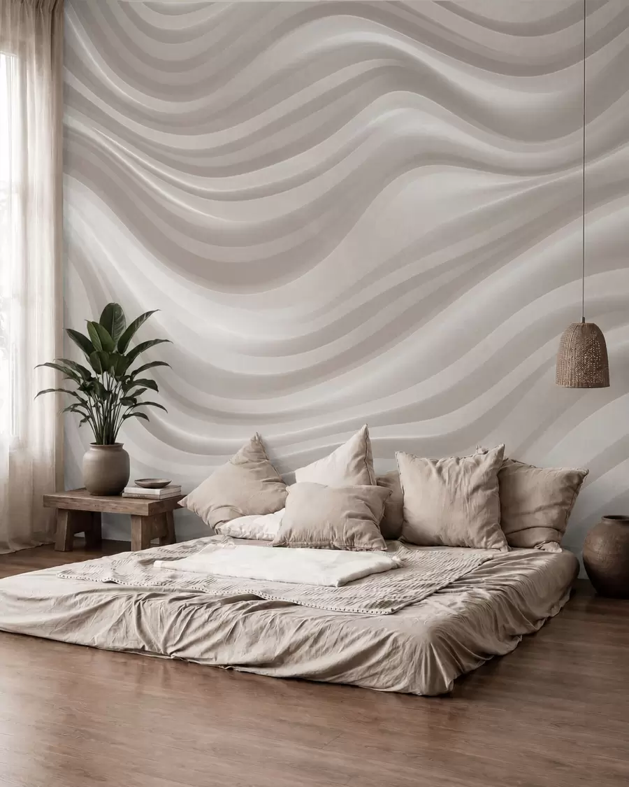 Papier peint Vagues nacrées w09835