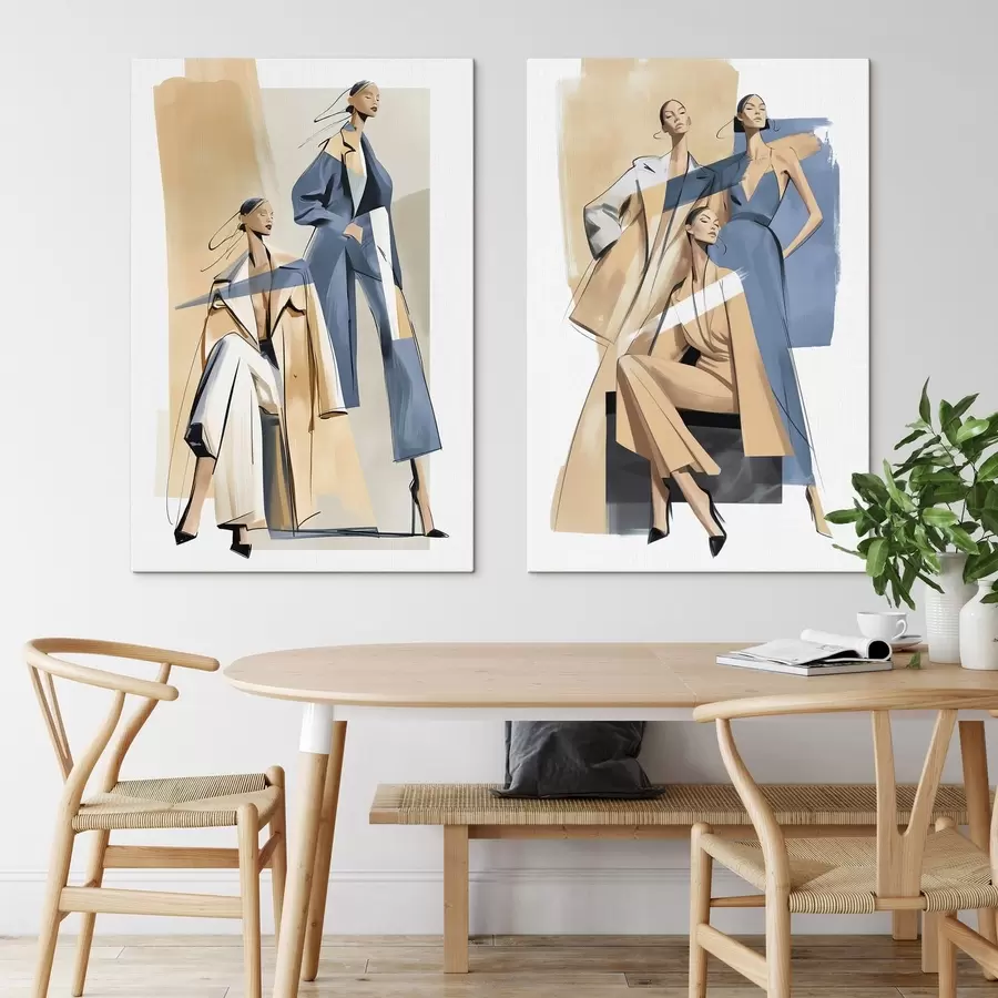 Tableau Les femmes à la mode d'aujourd'hui m30890